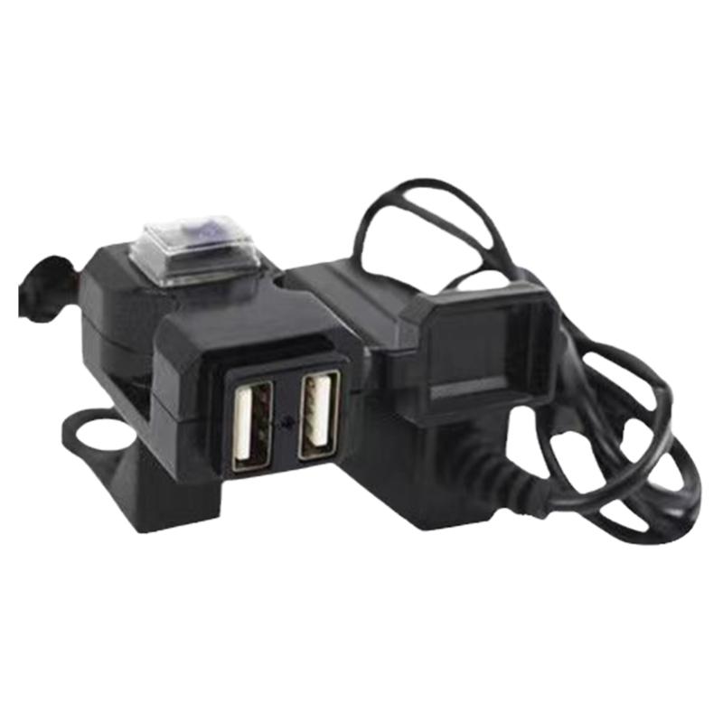 电瓶车手机充电器12v24v7摩托车USB充电器