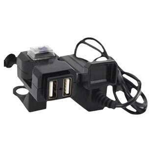 电瓶车手机充电器12v24v72v踏板摩托车充电器防水车载usb快充接口