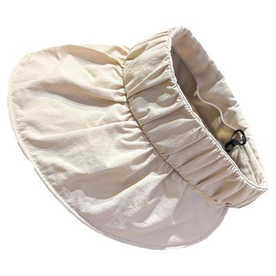 韩版褶皱大帽檐UV防晒空顶帽遮阳