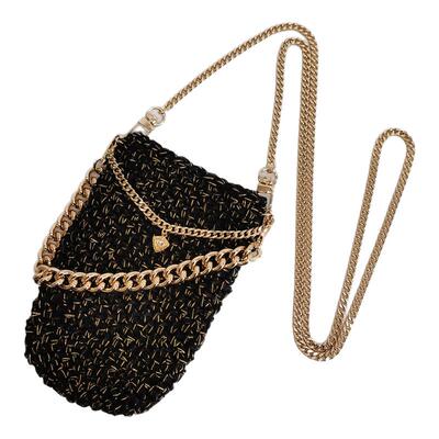 D.HOUSE手工编织杯套手提斜挎