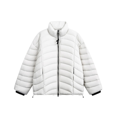 大码白鸭绒户外立领排骨羽绒服男