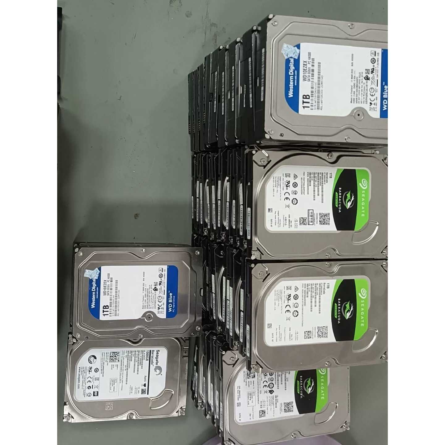 【请询价】西数1T蓝盘13个希捷1T绿盘272个机械硬盘