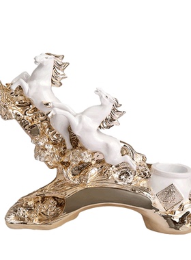 风水商务开业礼品笔筒家居装饰