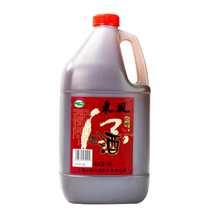 会稽山正宗绍兴黄酒纯粮食酿造东风老酒4L桶装家庭烹饪用酒手工