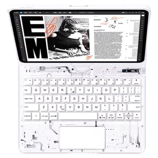 FCWM新款2025iPadPro11妙控键盘适用苹果Air6保护套4电脑5平板10十代9智能蓝牙13英寸一体mini7秒触控专用壳