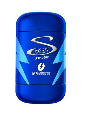 炫迈硬核口香糖咖啡味100粒大瓶