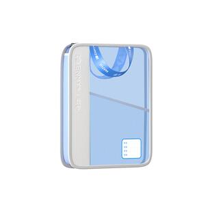 恩米l型学科科目分类袋拎书袋A4文件袋试卷分科补习手提课本书本收纳初中生小学生专用作业补课包透明拉链式