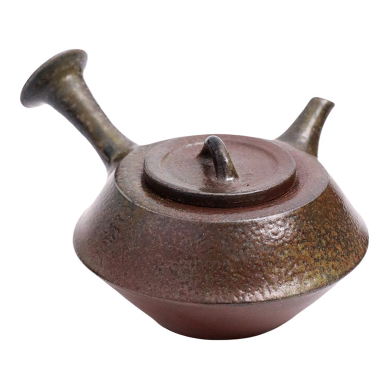 日本常滑烧 小西洋平 #13柴烧150ml纯手工日式紫砂侧把陶茶壶现货