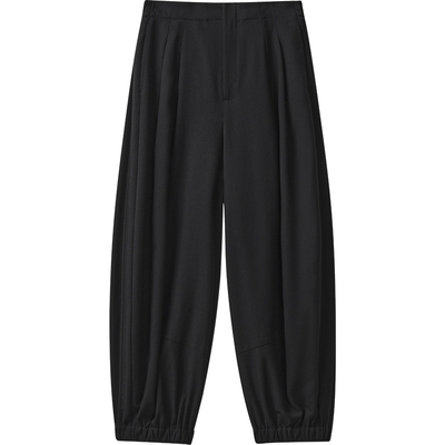 【播奥莱】播商场同款束脚休闲裤女秋新通勤宽松阔腿裤BDR3KD1868