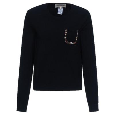 商场同款 宝姿PORTSPURE女装2025秋冬新品趣味彩珠百搭舒适针织衫