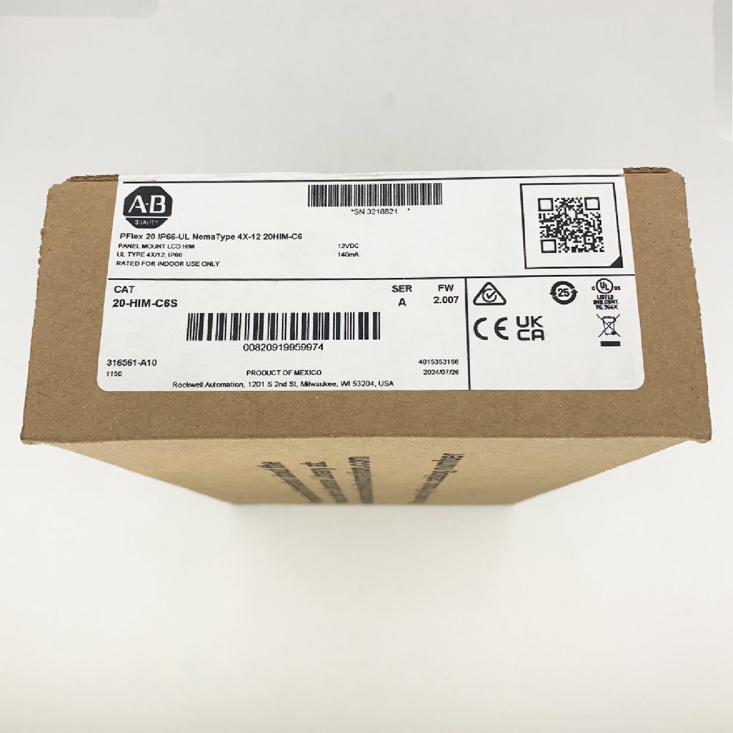 议价20-HIM-C6S变频器配件美国罗克韦尔Allen-Bradley全新20HIMC6