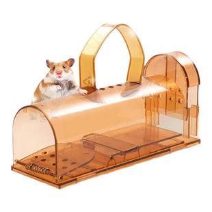 捕鼠神器老鼠笼家用透明仓鼠诱捕器抓金丝熊防越狱高灵敏度抓仓鼠