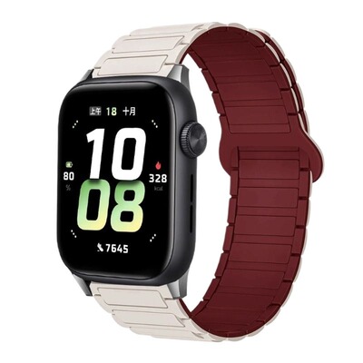 适用vivo watch gt2表带女生工字硅胶磁吸回环腕带watch5精钢高级感秋冬watch5/3高颜值运动智能手表watch2