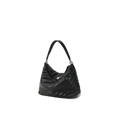 Songmont山下有松滩时系列hobo单肩斜挎手提牛皮链条通勤腋下软包