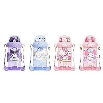 三丽鸥儿童塑料可爱卡通吸管水杯