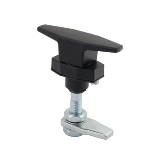 MS311伸缩T型转舌锁MS309压紧式防震动长杆锁环保设备箱门把手锁