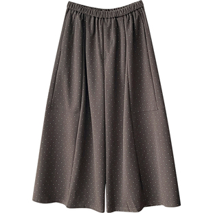 日韩系松弛感小波点灯笼气球山本阔腿裤女秋冬慵懒毛呢料花苞裤子