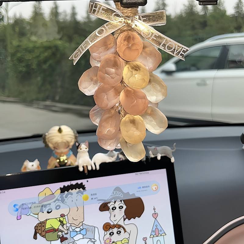 手工DIY冰透葡萄香皂车载香薰挂件材料包孕妇婴儿可用实新车去味