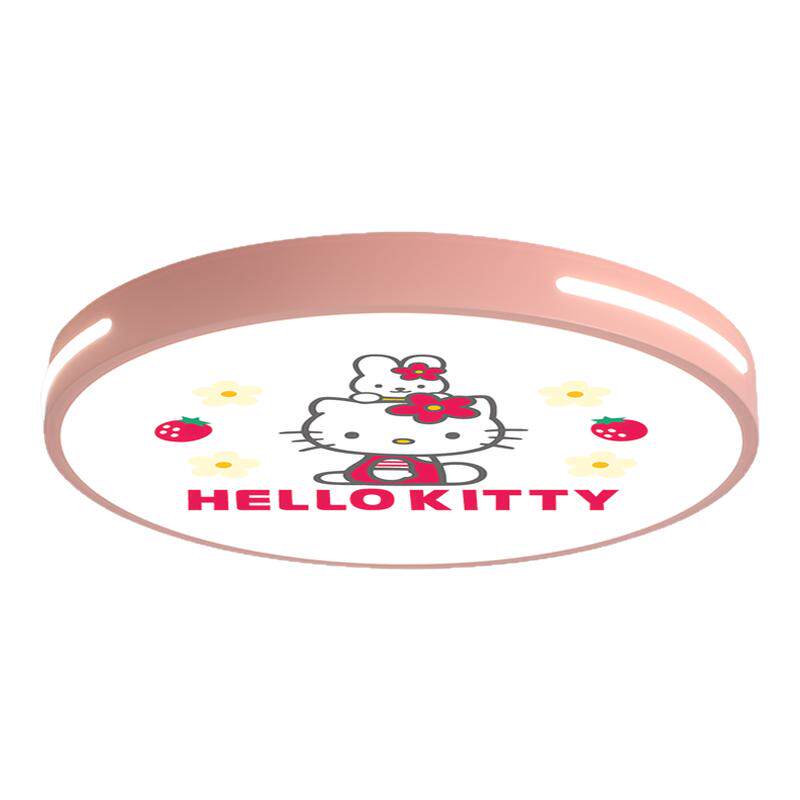 儿童房灯hellokitty猫卡通吸顶灯温馨女孩公主房间凯蒂猫卧室灯具
