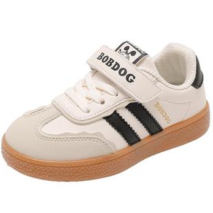 巴布豆童鞋女童鞋子2025新款男孩运动鞋儿童德训鞋二棉鞋男童板鞋