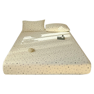 水洗棉床单单件非全棉纯棉双层纱被单三件套学生宿舍单人床笠枕套