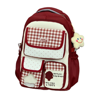 日系ins韩系可爱痛包双肩包初高中学生书包女多层大容量上课背包