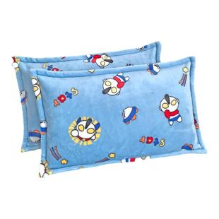 儿童枕套珊瑚绒幼儿园枕芯30×50冬季双面加绒加厚宝宝婴儿枕头套