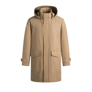 [三防]Navigare意大利小帆船可拆连帽风衣男春季新款中长款外套