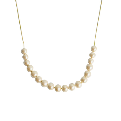 日系日本复古双层小众棉花珍珠