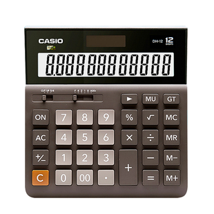 CASIO卡西欧MH/DH-12商务型会计财务办公计算器简约可爱迷你时尚白领大按键大屏太阳能计算机包邮