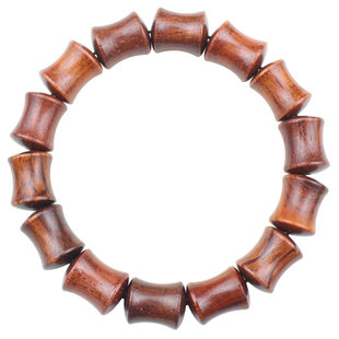 天然实木老挝红酸枝木手串竹节文玩饰品男女手链直播货源节节高升