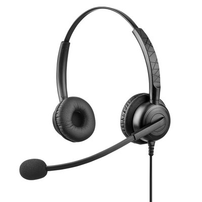 贝恩头戴式有线话务耳机客服电销