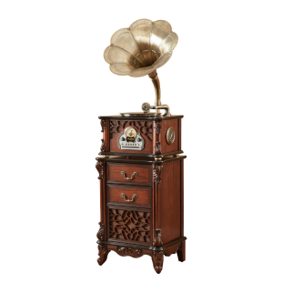 复古留声机音响欧式客厅装饰摆件老式唱机cd黑胶一体机蓝牙音箱