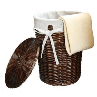 脏衣篮藤编洗衣物篮子大号装脏衣服的收纳篮家用收纳筐带盖子篓子