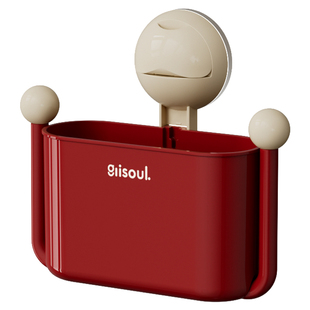 吸盘梳子置物架卫生间牙膏牙刷收纳筒壁挂式上墙发箍发圈收纳神器