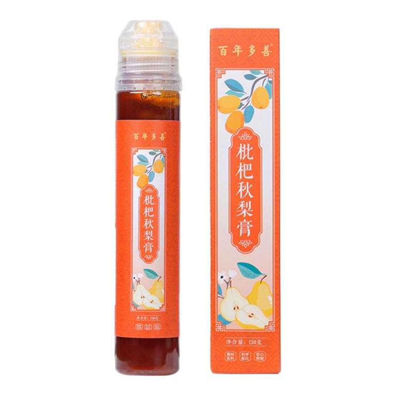 百年多善枇杷秋梨膏130g正品桔梗薄荷玉竹甘草檸檬胖大海養(yǎng)生膏滋