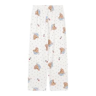 馨帮帮Homedress 加绒加厚卡通睡裤女秋冬珊瑚绒舒适可外穿家居裤