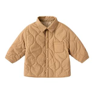 【4级防水】宝宝棉袄秋冬儿童棉衣翻领夹克外套冬季男童冬装上衣