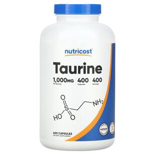 400粒Nutricost牛磺酸补充剂美国原装正品taurine心脑眼