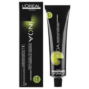 欧莱雅伊诺雅染发膏剂女健康遮白发植物无异味自己在家染流行黑棕