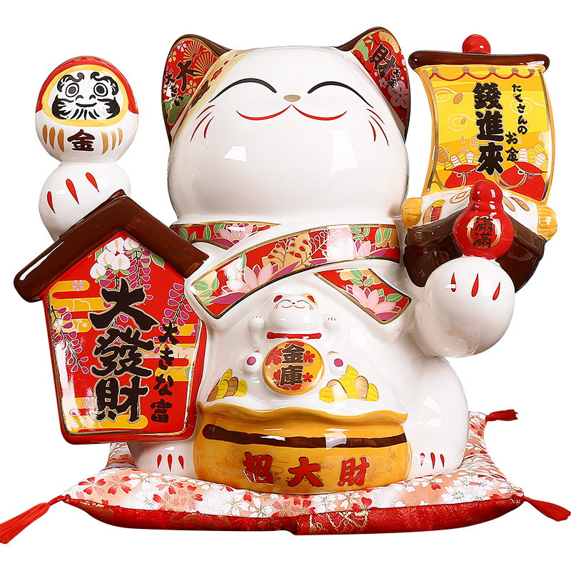 招财猫大发财店铺开业陶瓷