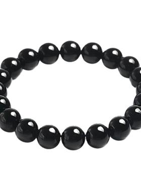 正品官方男黑曜石手串手链
