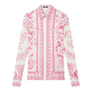 【季末优惠】VERSACE/范思哲 女士Underwater Barocco修身衬衫