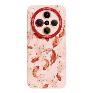 适用oppofindx8pro手机壳新款红色锦鲤findx7软硅胶pro防摔oppo女款全包新年ultra保护套findx6pro小众x8系列