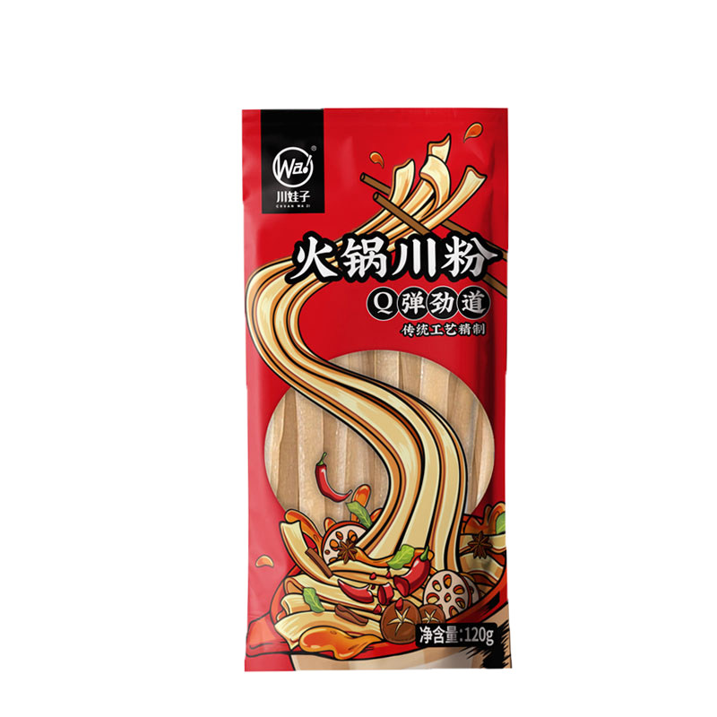 川娃子火锅川粉麻辣烫酸辣粉火锅粉苕皮粉皮串串火锅食材免泡即煮