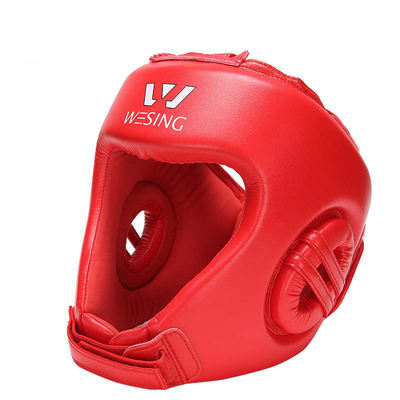 九日山散打头盔 比赛训练护具拳击泰拳搏击护头 成人儿童超纤护具