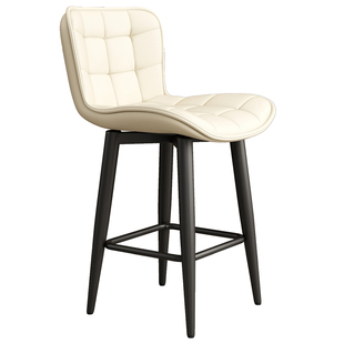 铁艺可旋转吧台椅家用岛台椅轻奢酒吧高脚凳前台收银舒适吧台凳子