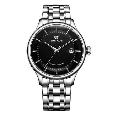 天王表自动机械手表昆仑系列散珠带防水商务男款51134男生礼物