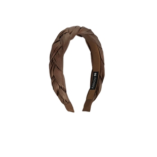 AJIDOU阿吉豆发箍甜酷编织PU革高颅顶洗脸碎发不勒头麻花头箍发饰