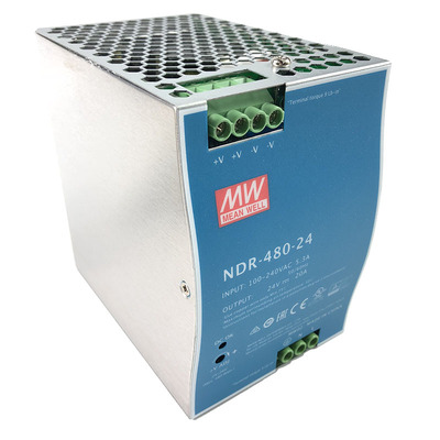 台湾明纬NDR-480W导轨开关电源